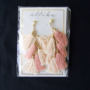 New Ettika LA 18Kt GP Tassel Earrings - Boho Chic